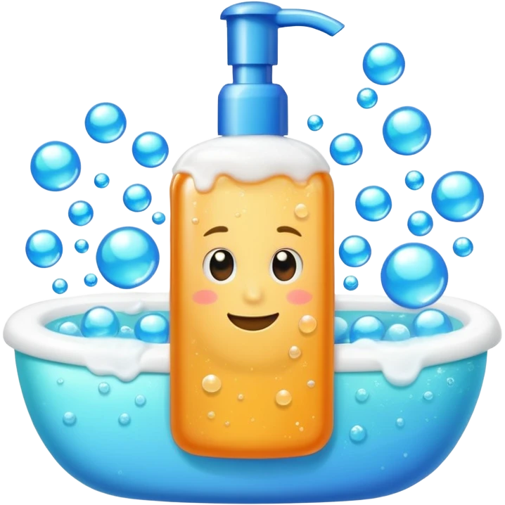 Soap and shampoo emoji