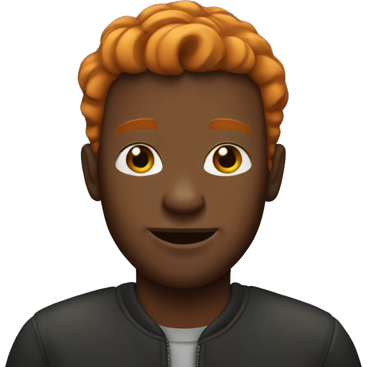 Ginger black man emoji