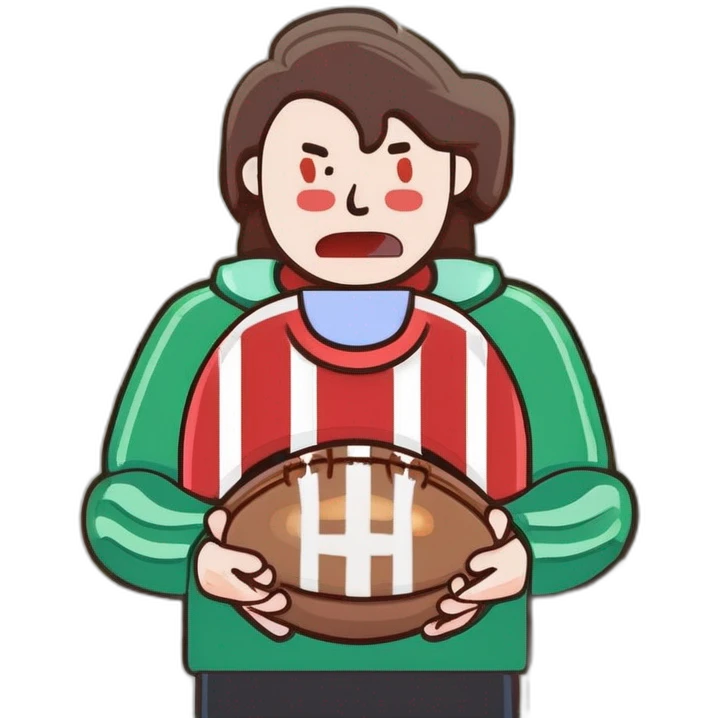 Choking Football emoji