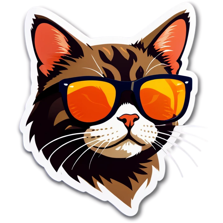Cat with sunglasses emoji