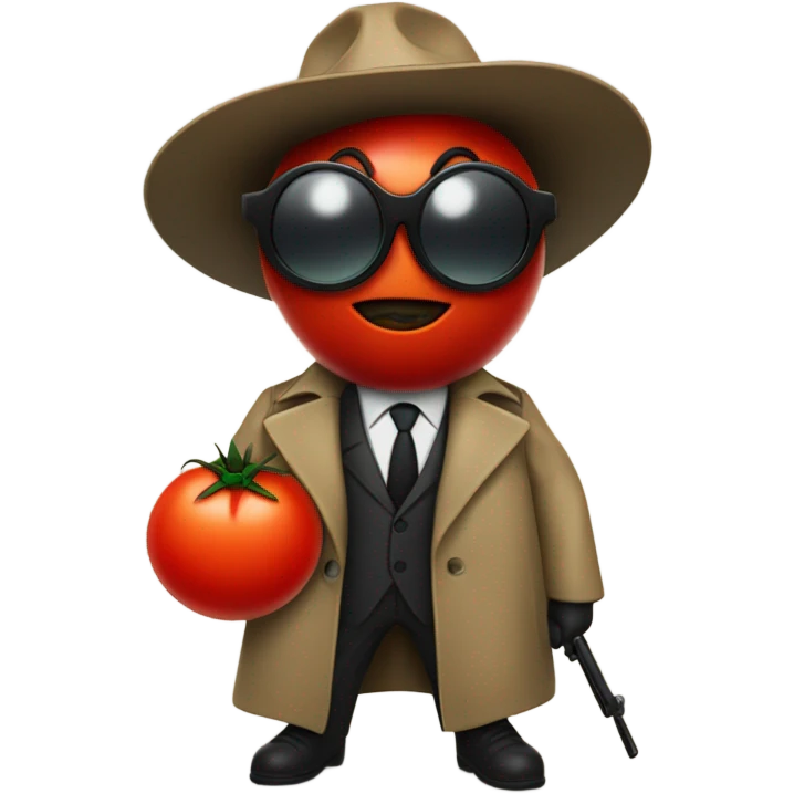 Tomato spy emoji