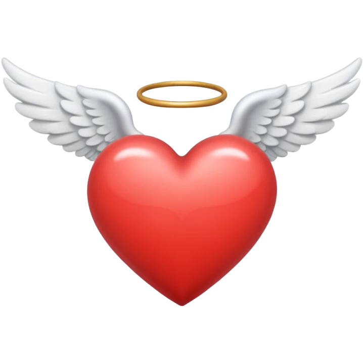 Cuore con ali da angioletto  emoji