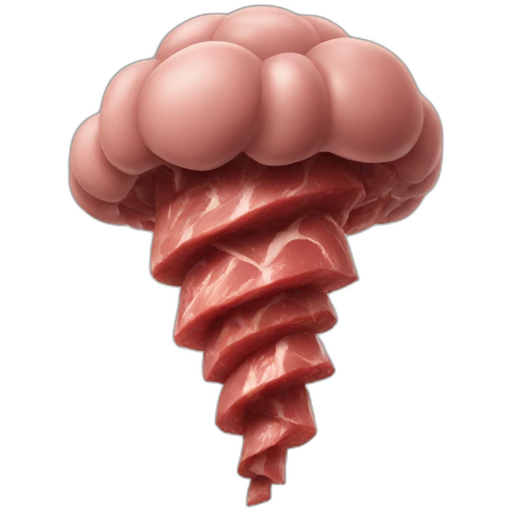 Meat tornado emoji