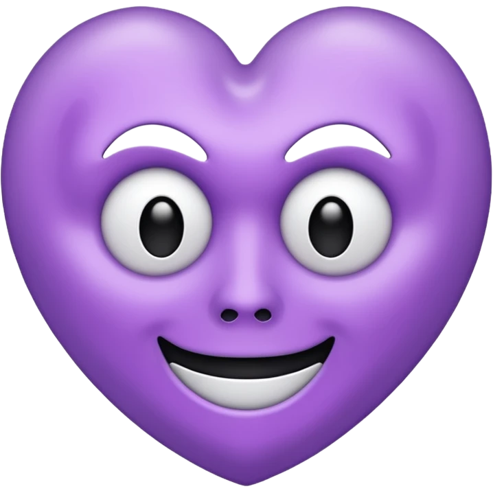 Light purple heart emoji with a Ghostface face emoji | AI Emoji Generator