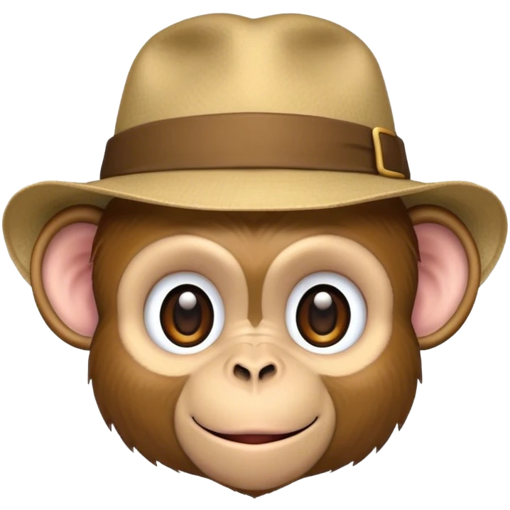 Hats off monkey emoji
