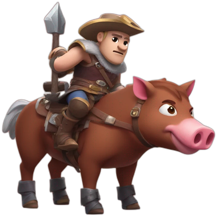 Hog rider from clashroyale emoji