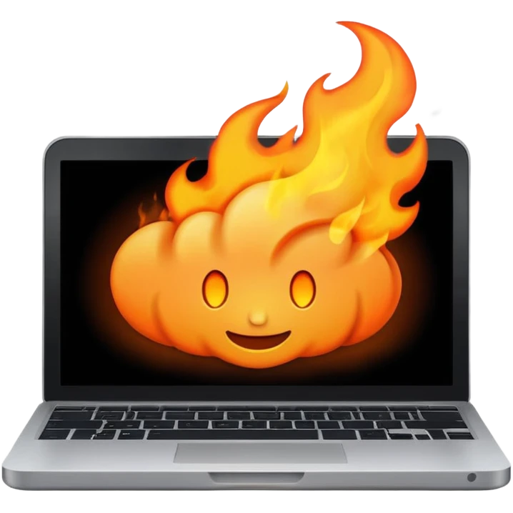 malwarebytes burning laptop emoji