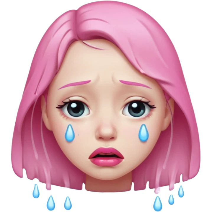 crying girl emoji
