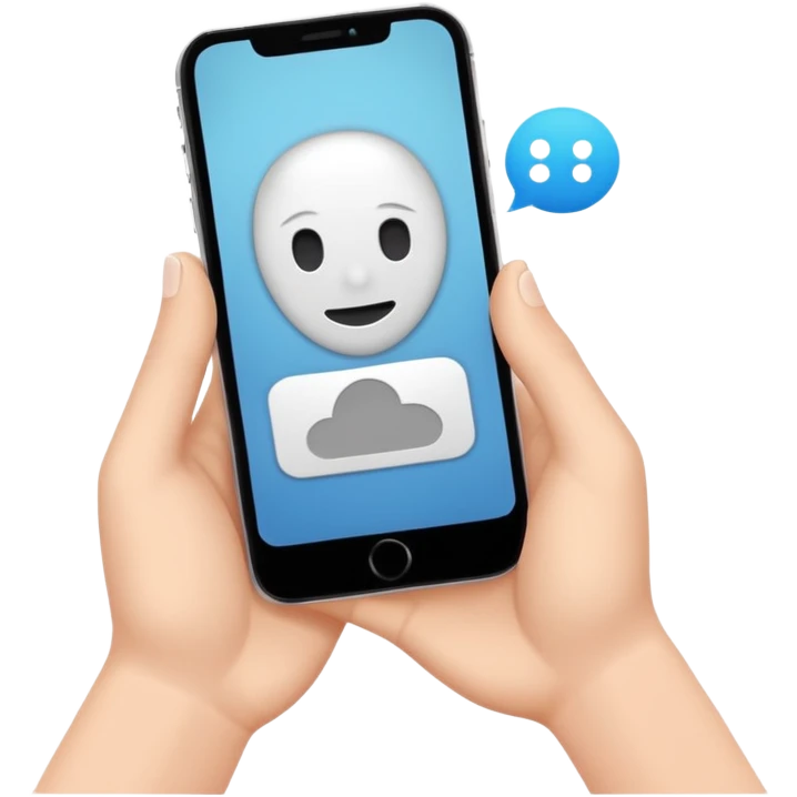 Ghosting texting emoji