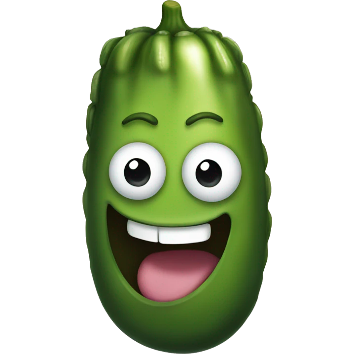 smiling pickle  emoji