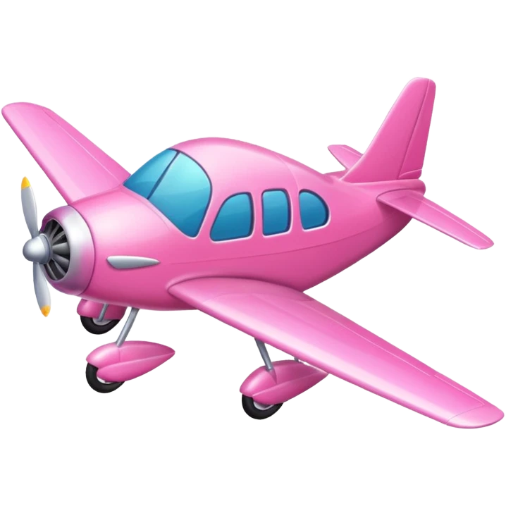 Pink plane emoji
