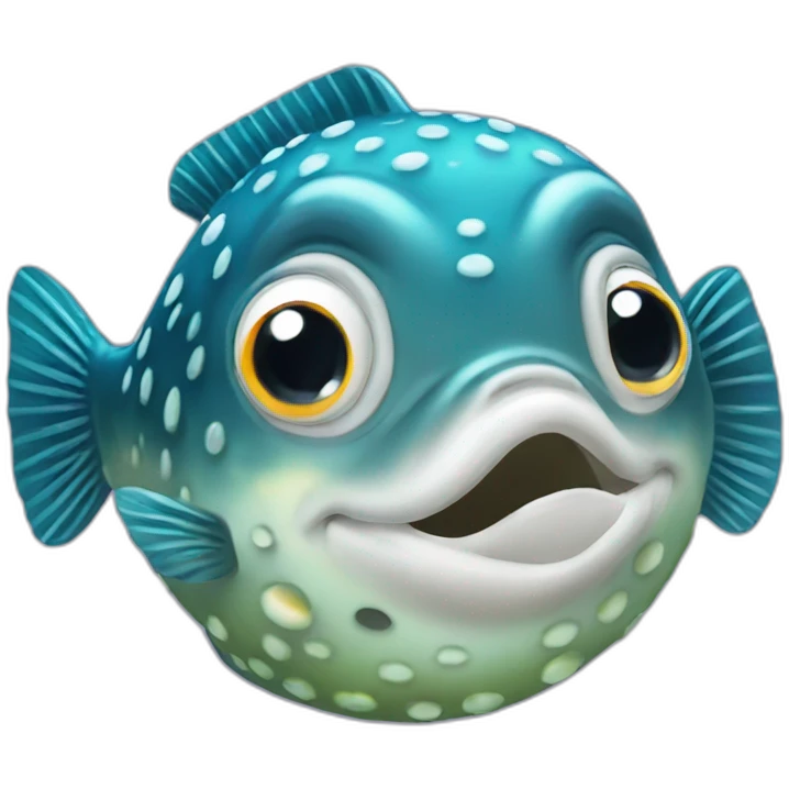 Pufferfish Dolphin emoji