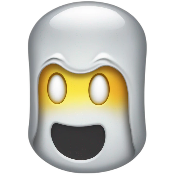 Ghost buvant une bière emoji