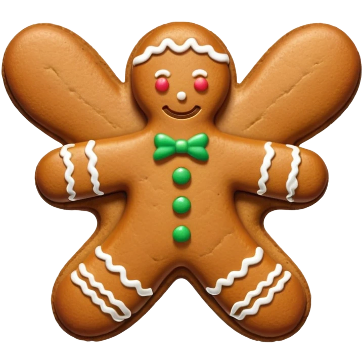 ginger bread in marihuana shape emoji