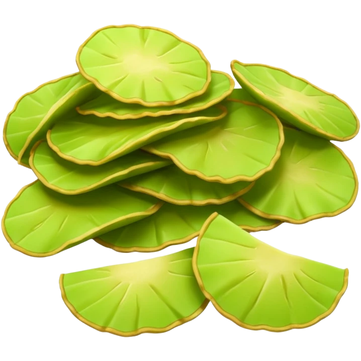 green potato chips emoji