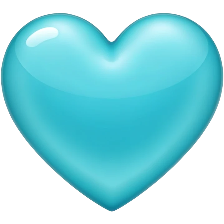 Bluish cyan heart emoji