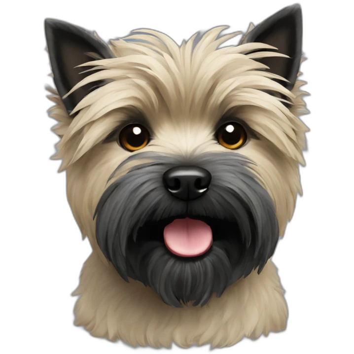 Cairn terrier black emoji