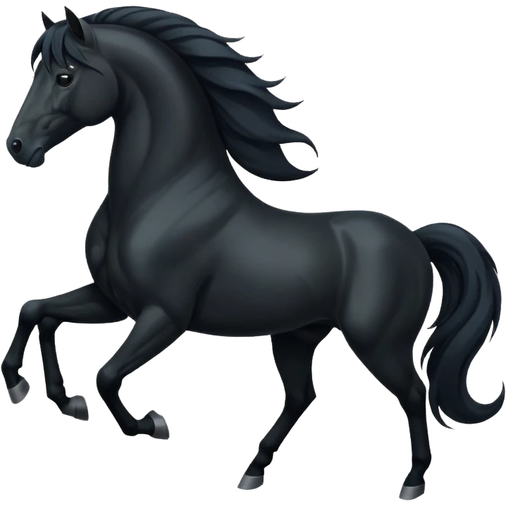 Black horse emoji