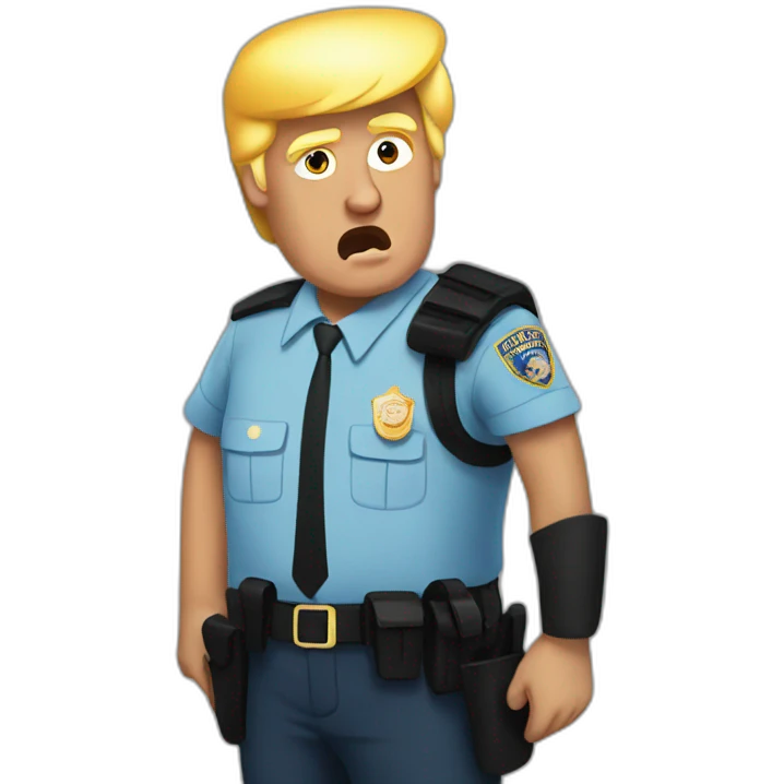 trump-getting-arrested emoji