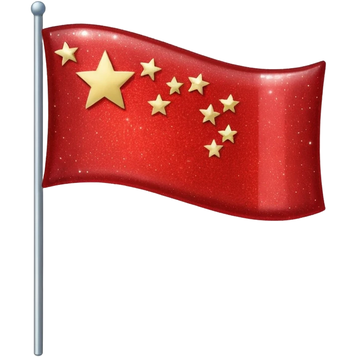 red glitter flag emoji