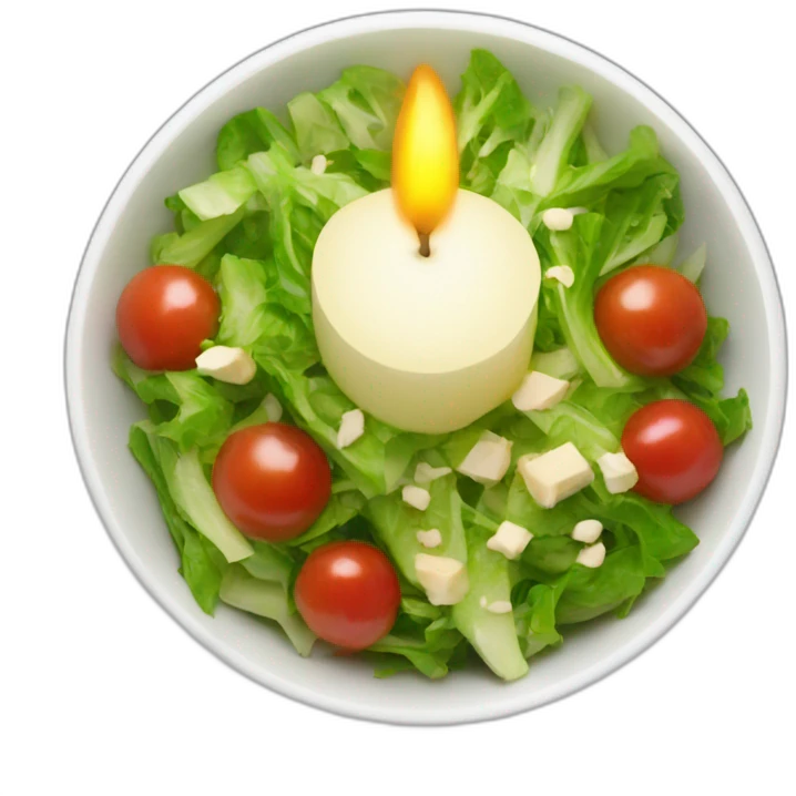 candle salad emoji