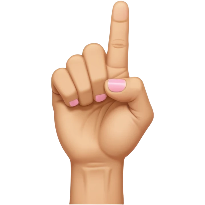 Closed fist with pinky finger sticking up emoji