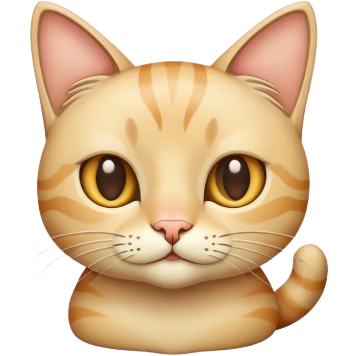 Beige cat emoji