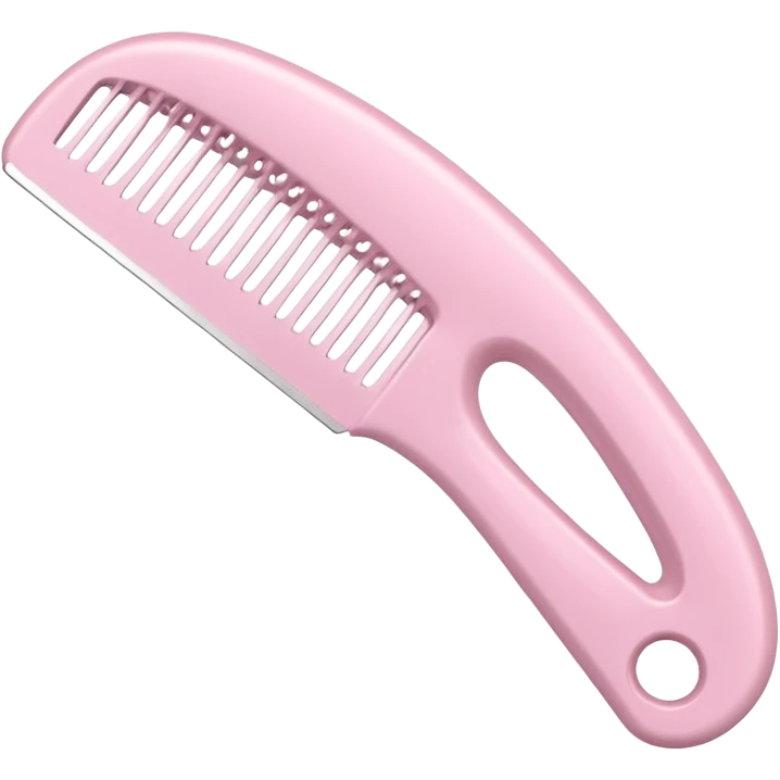light pink massage comb variation 3 emoji
