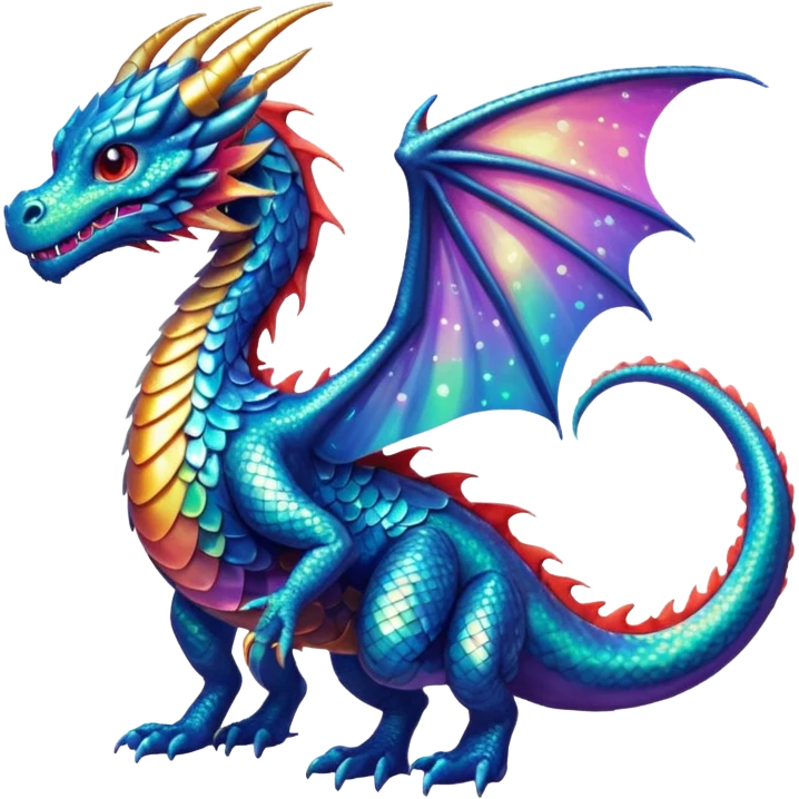 An extraterrestrial dragon emoji