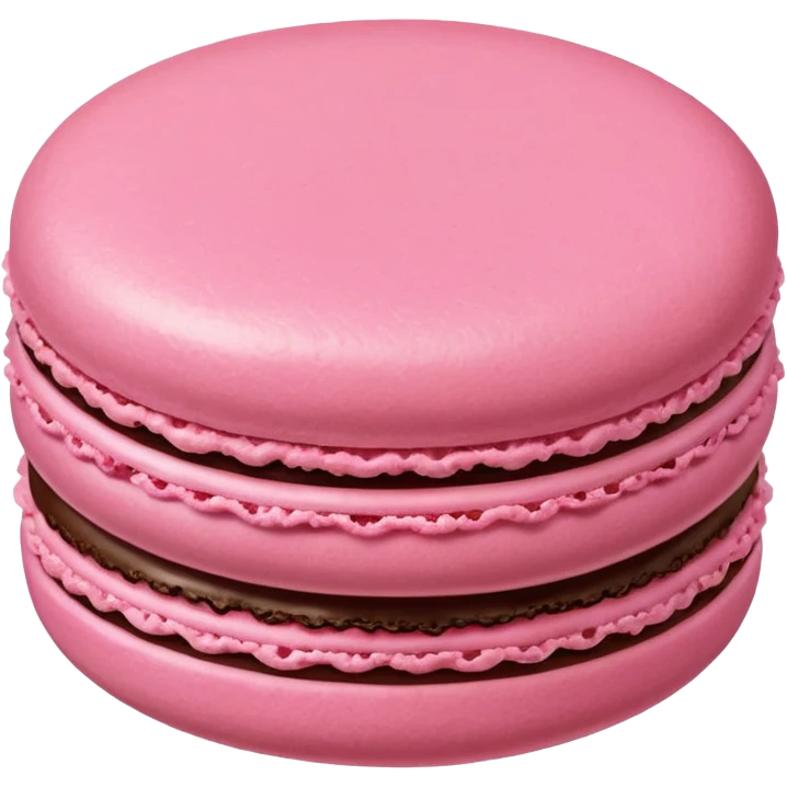 pink macaroon emoji