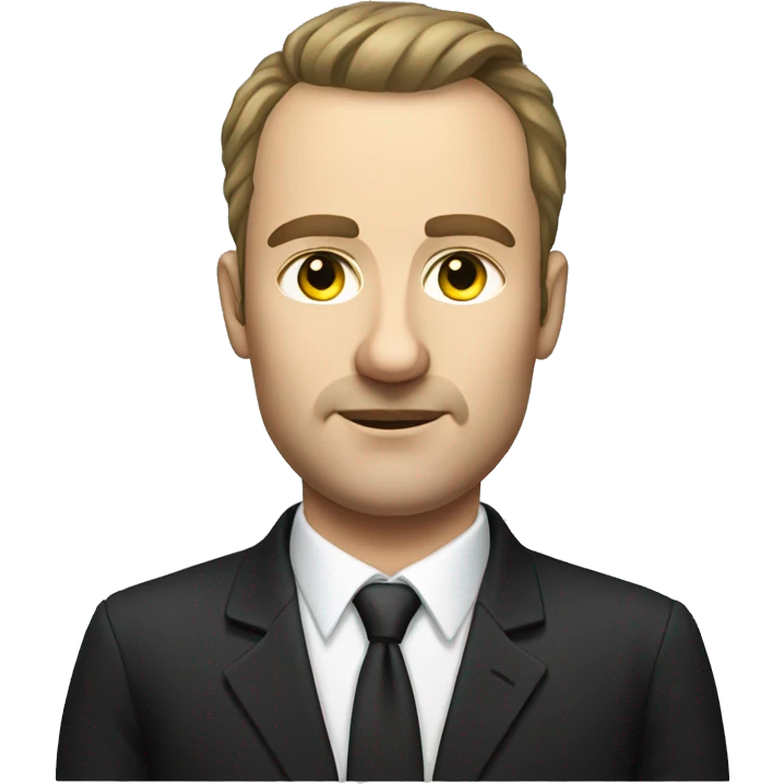 
Portrait of a Russian taxi driver, business class, he is wearing a classic black suit with a white shirt. Without a hat emoji
