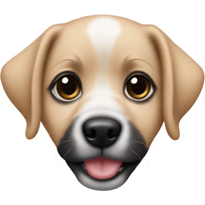 papchi puppy with black nose emoji