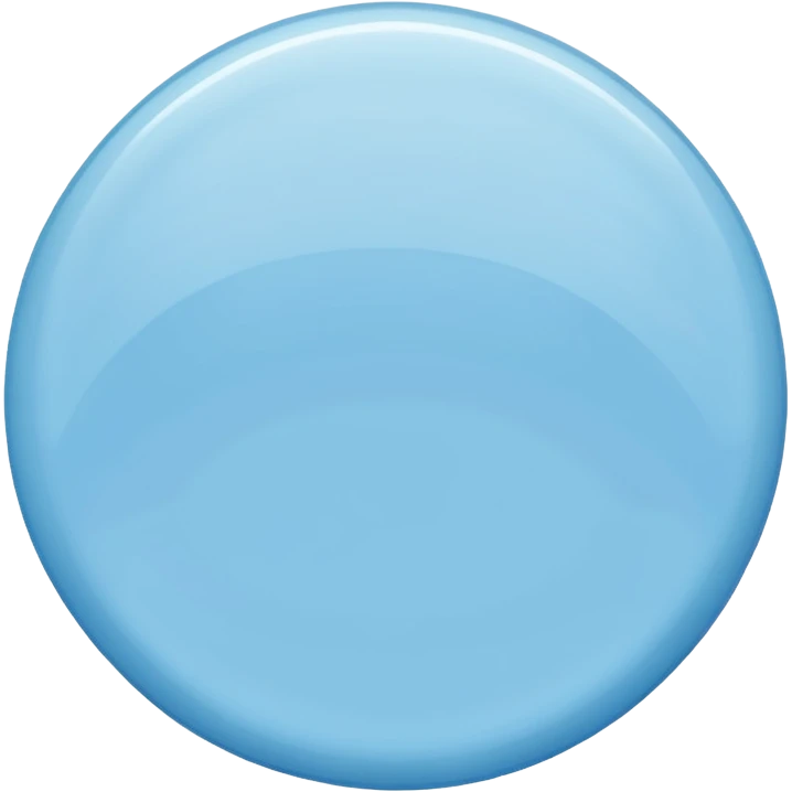Un círculo celeste emoji