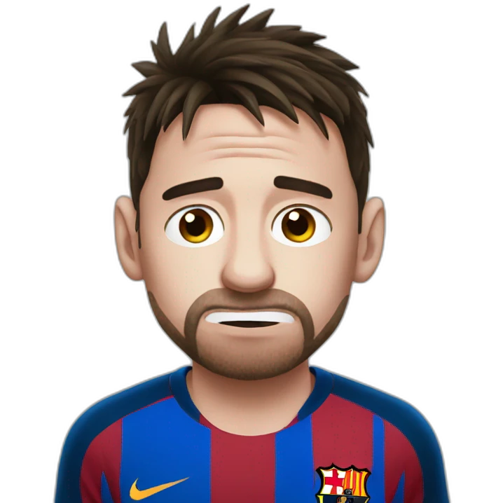 Messi crying emoji