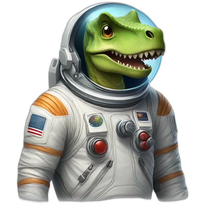 dinosaur astronaut emoji