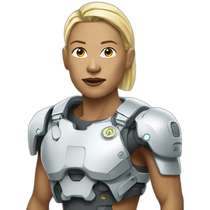 Cyborg Haaland emoji