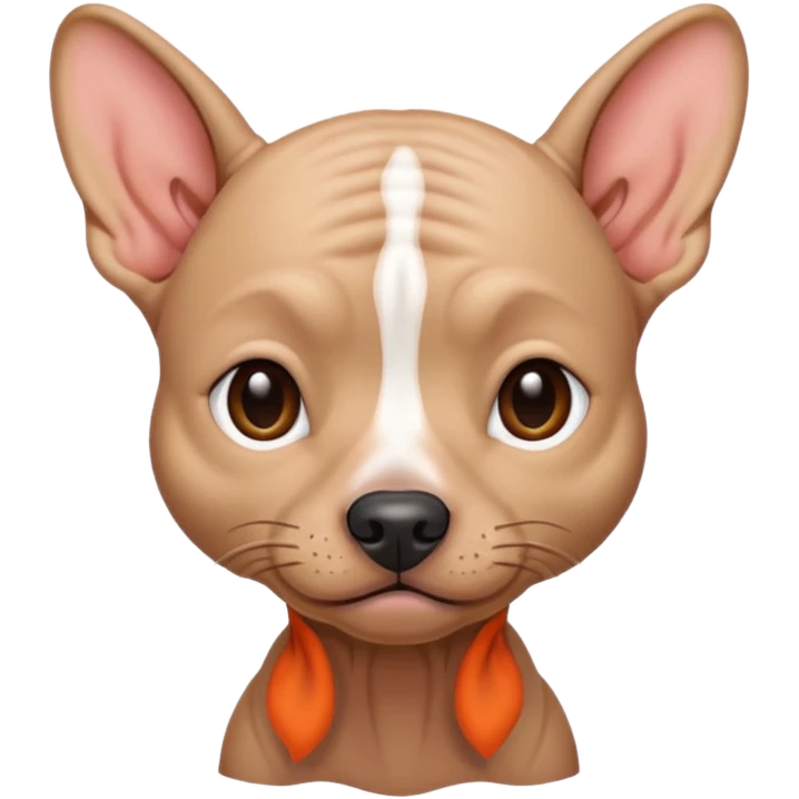 Hairless dog  emoji