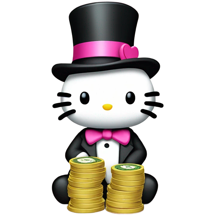 Hello kitty as monopoly  emoji