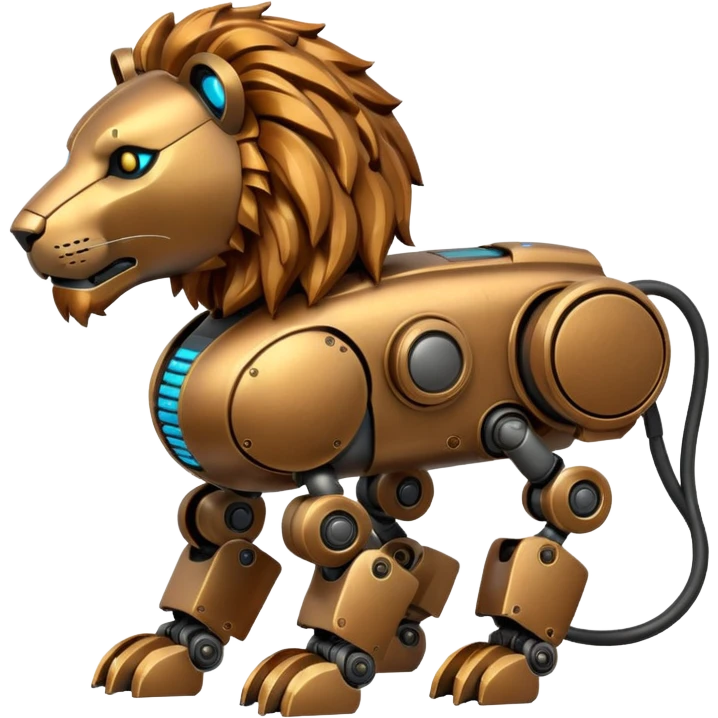 lion robot emoji