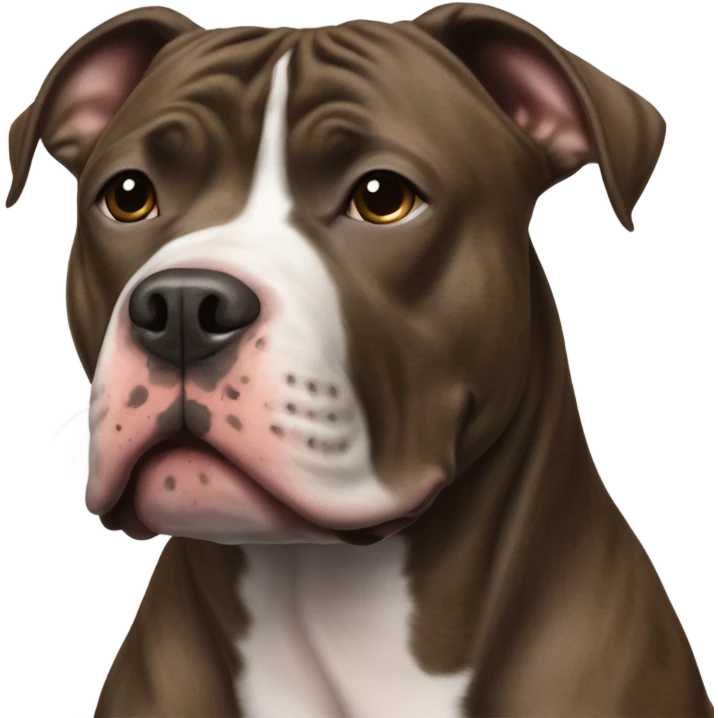 Brindle (no white) pitbull emoji