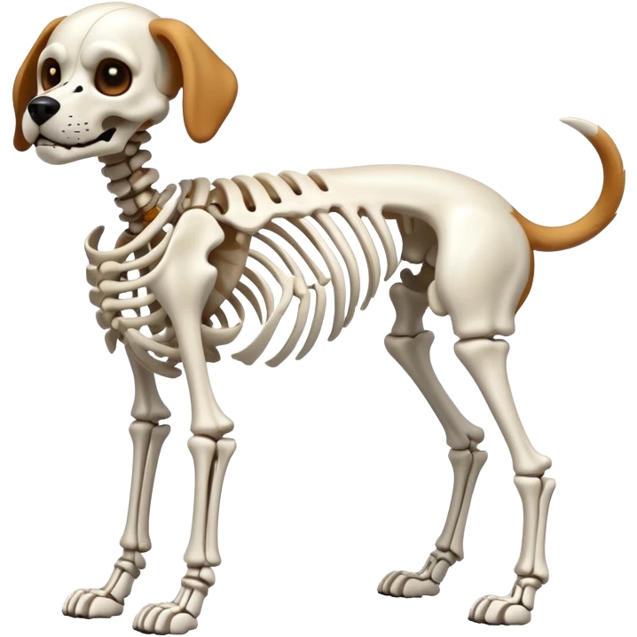 A dog skeleton emoji