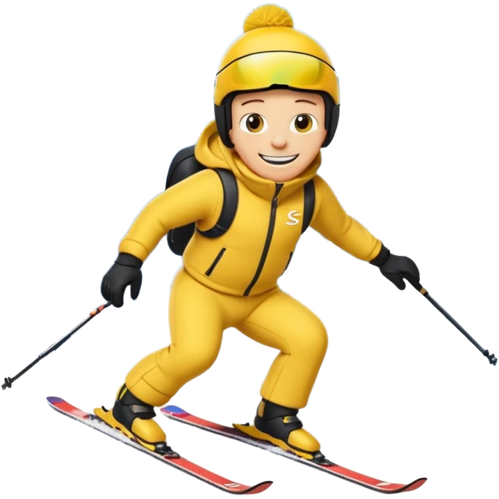 simpson doing skii emoji