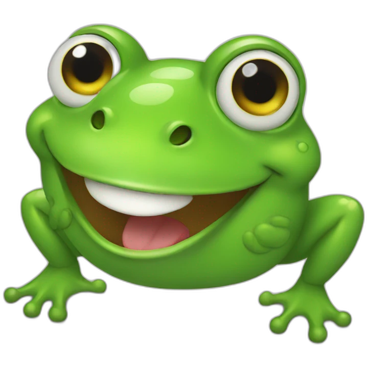 laughing frog emoji