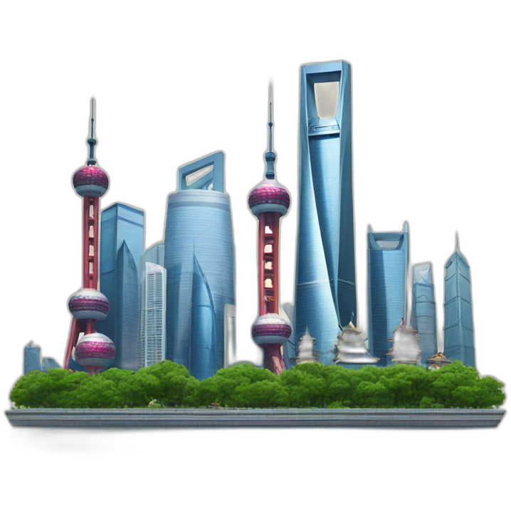 shanghai skyline emoji