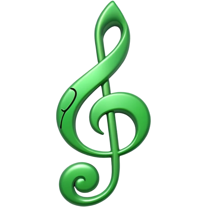 green music note emoji