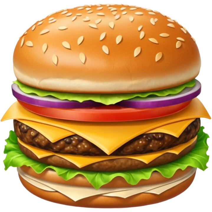 Hamburger emoji single meat  emoji