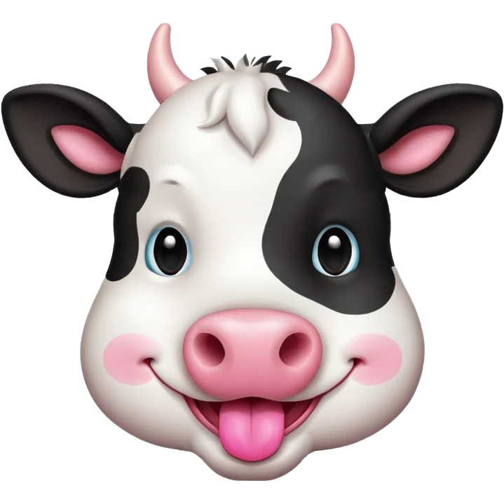 Funny cow emoji