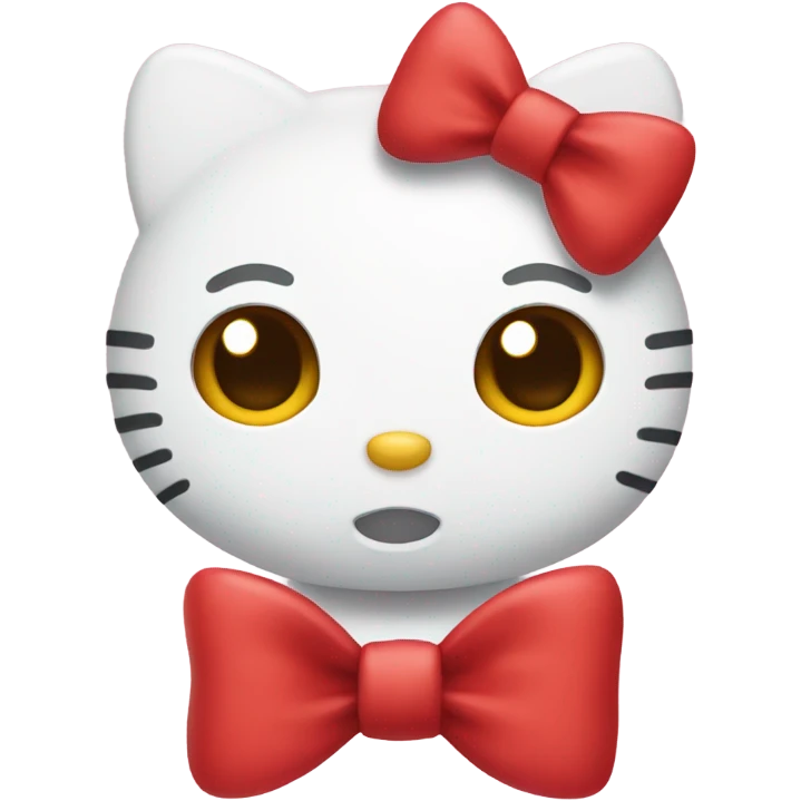 Hello-kitty red bow emoji