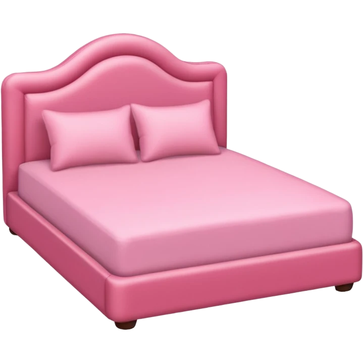 Hellrosa bett emoji