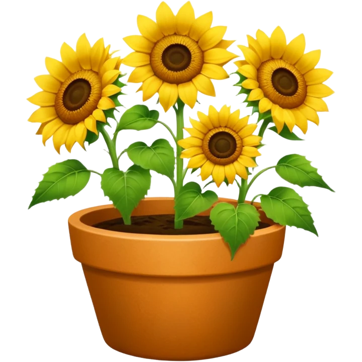 sunflowers pot emoji